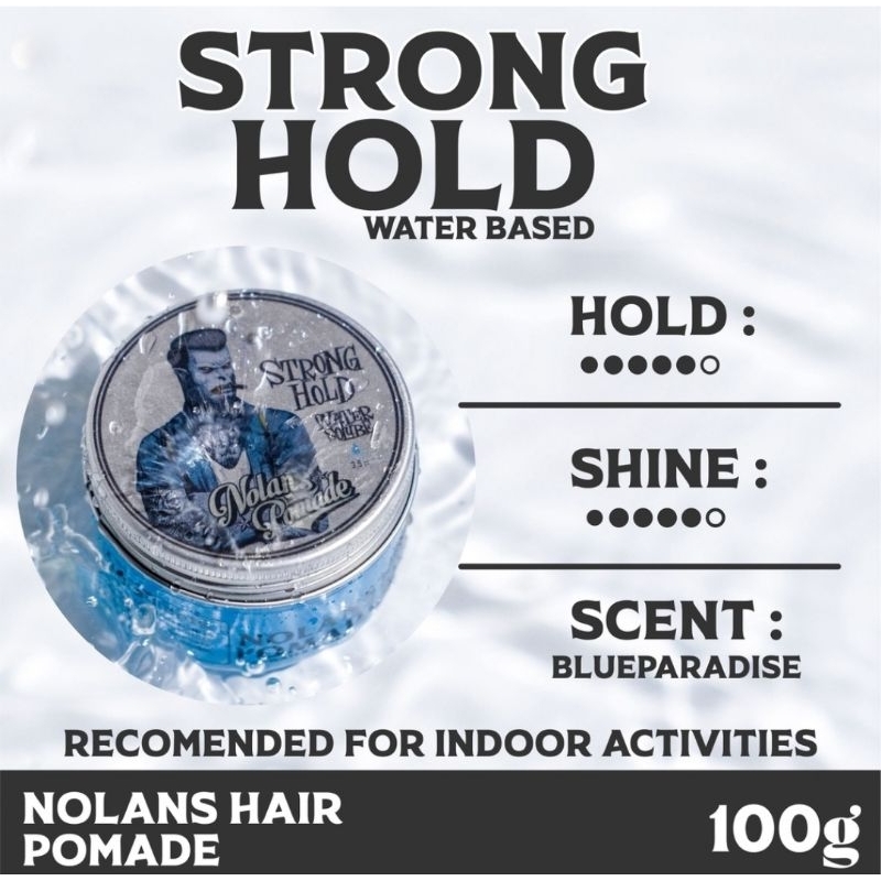 Waterbased Pomade Strong Hold-Nolans Pomade Waterbased