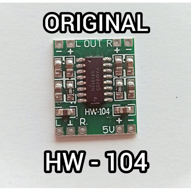 PAM 8403 2x3W 5V Original HW-104 Power Amplifier Mini Stereo Class D