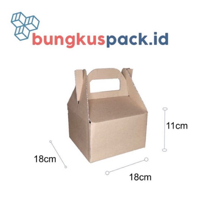 

Kardus Gable Box Souvenir [18x18x11cm] /5pcs