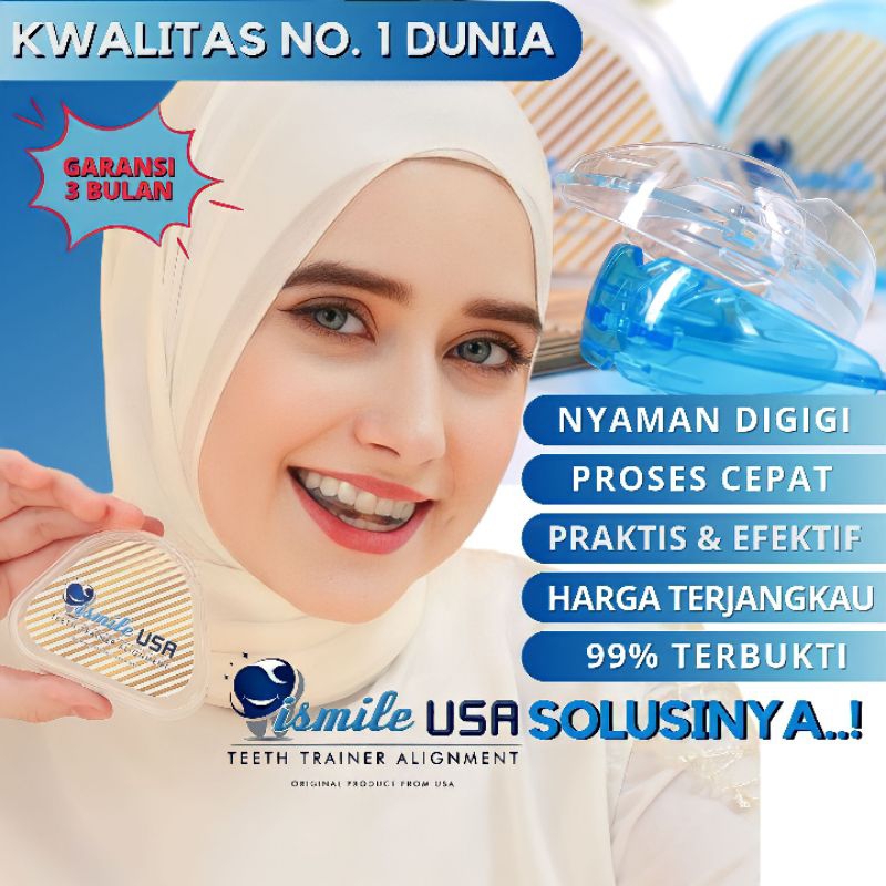 100% Perapi Gigi Original ismileUSA / Perata Gigi Asli ismileUSA / Behel Gigi Lepas Pasang Original 