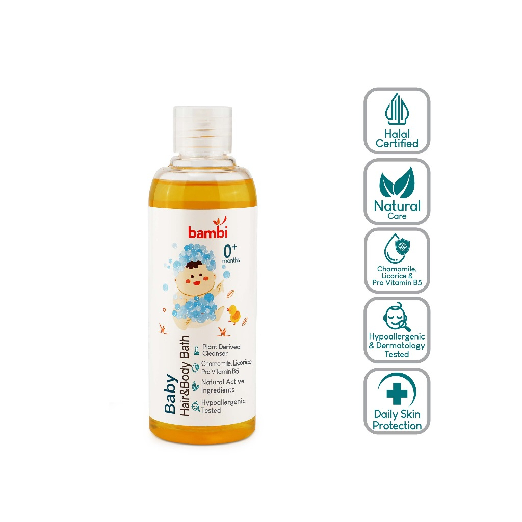 Bambi Hair Body Bath 2in1 Head to Toe Wash Sabun Sampo Bayi Newborn Baru Lahir