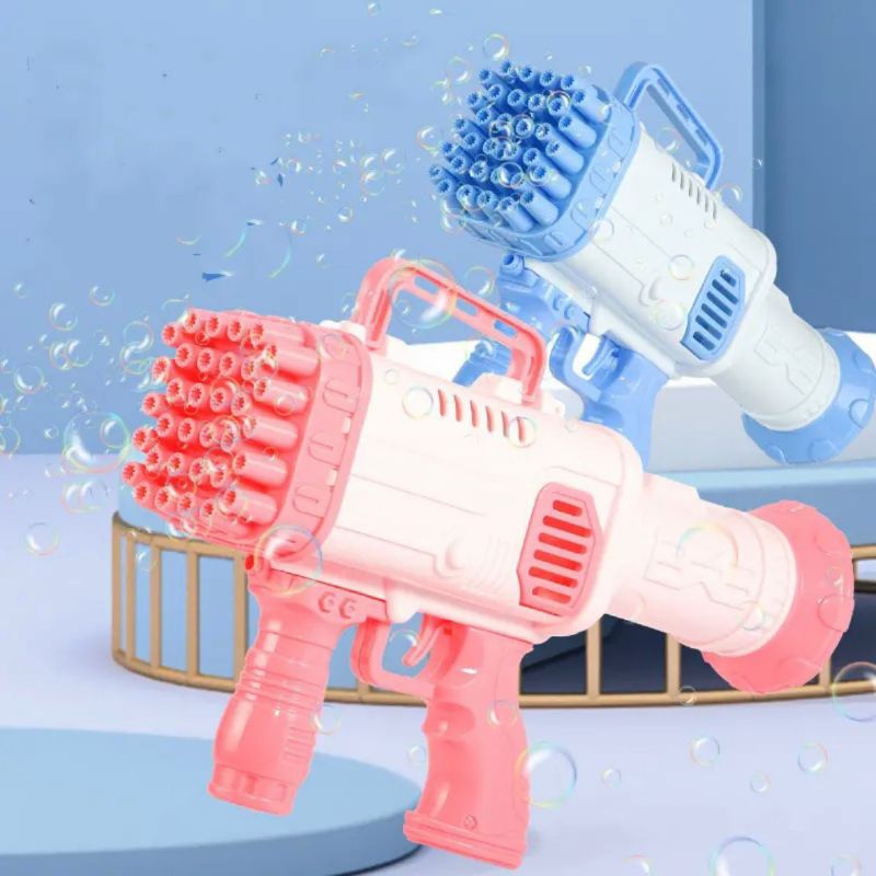 Mainan Bubble Gun Bazoka 32HOLE Mainan Tembak Gelembung Mainan Anak