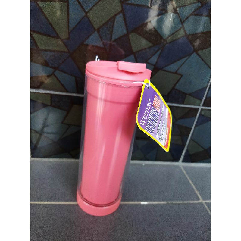 BOTOL MINUM/THUMBLER WESTON VISINING MUG 2 IN 1 ISI 420 MLg