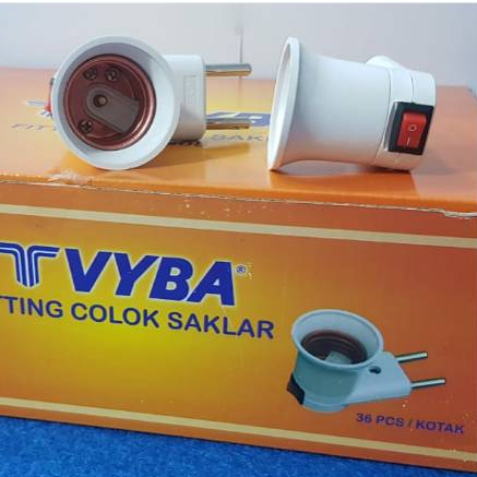 Fitting / Piting Colok Switch VYBA Piting Lampu Colok Swicth ON OFF