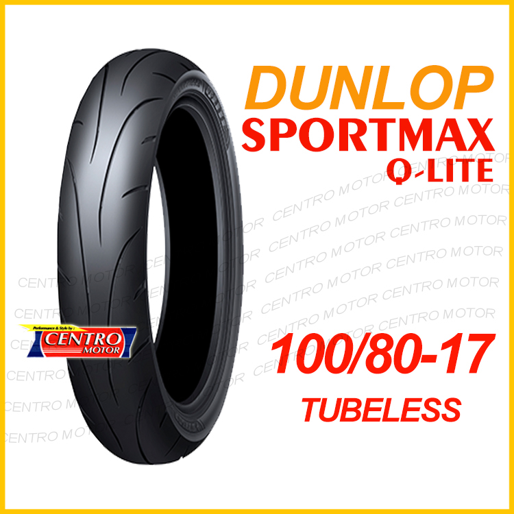 Dunlop Sportmax Q-LITE 100/80-17.Ban tubeless.Cocok untuk Race,Touring dan Harian