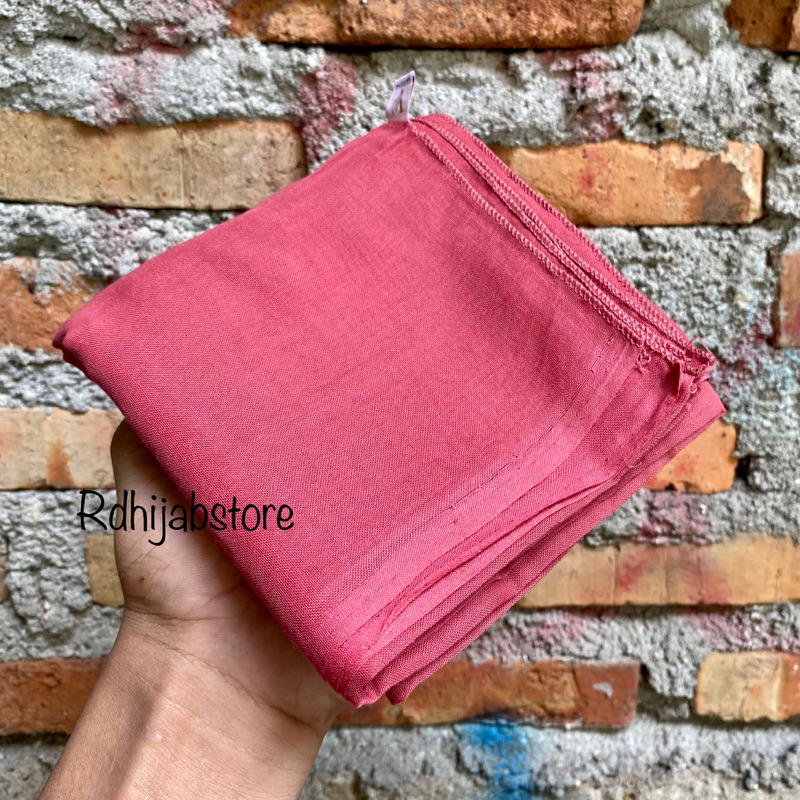 hijab segiempat paris / catton paris old | red rose | azara | varisha-Dusty pink