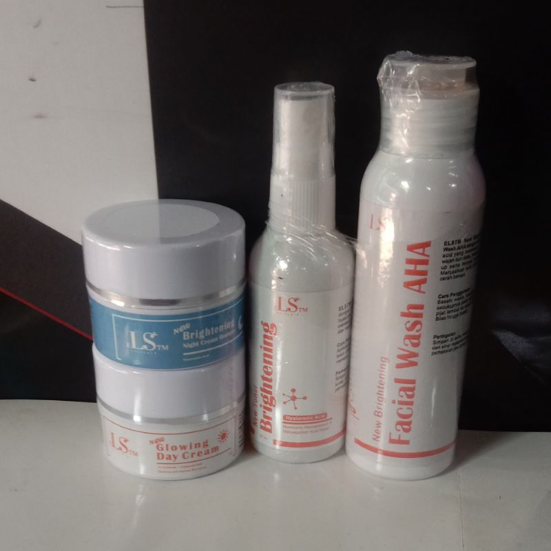 promo paket hemat produk viral SKINCARE CREAM PEMUTIH WAJAH PAKET LENGKAP GLOWING BASIC SERIES BOSTE