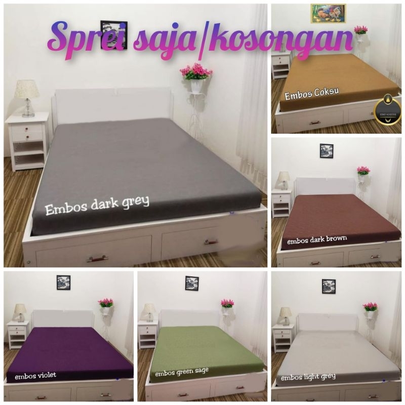 Sprei Saja / Sprei Kosongan Ukur 100,120,160,180