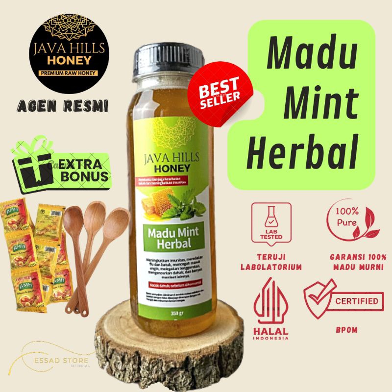 

Madu Mint Javahills Honey untuk Masuk Angin Madu Java Hills Honey 100% Original 320gr Anti Batuk Pilek Melegakan Tenggorokan Hidung Tersumbat Inhaler Alami