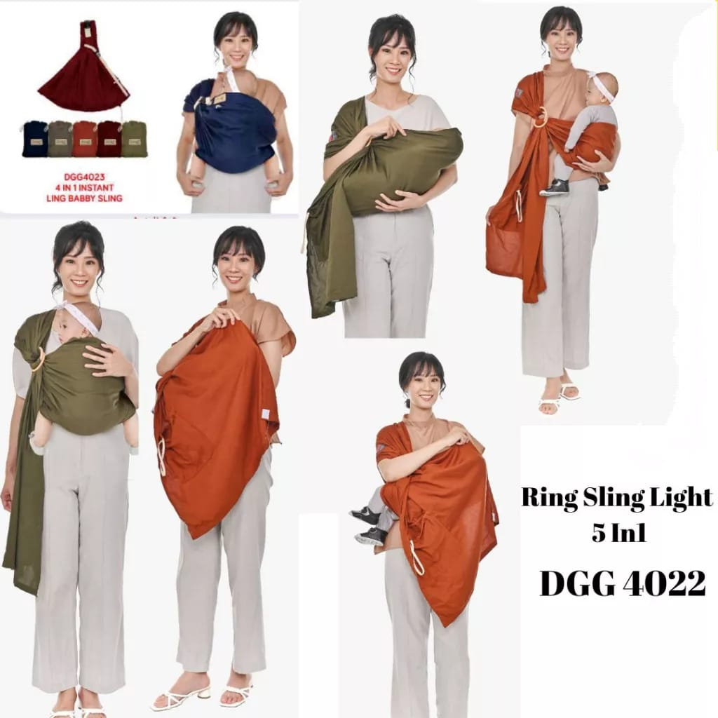 DIALOGUE Baby | Gendongan Samping Bayi - Ring Sling Light 5 In1 DGG 4022