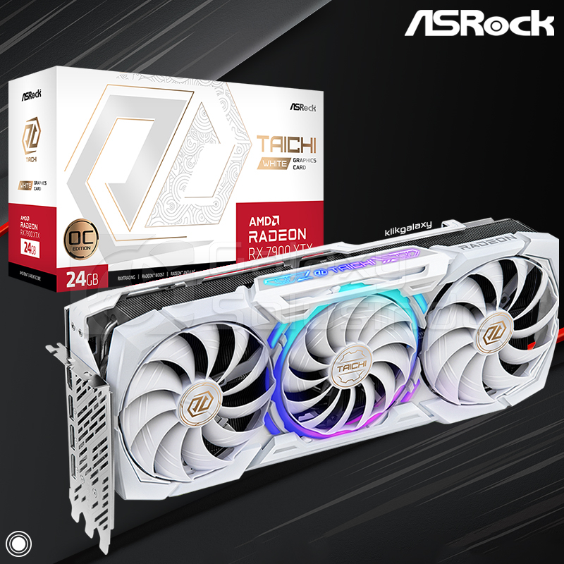 Asrock Radeon RX 7900 XTX TAICHI WHITE 24GB OC GDDR6 - VGA RX7900XTX DDR6