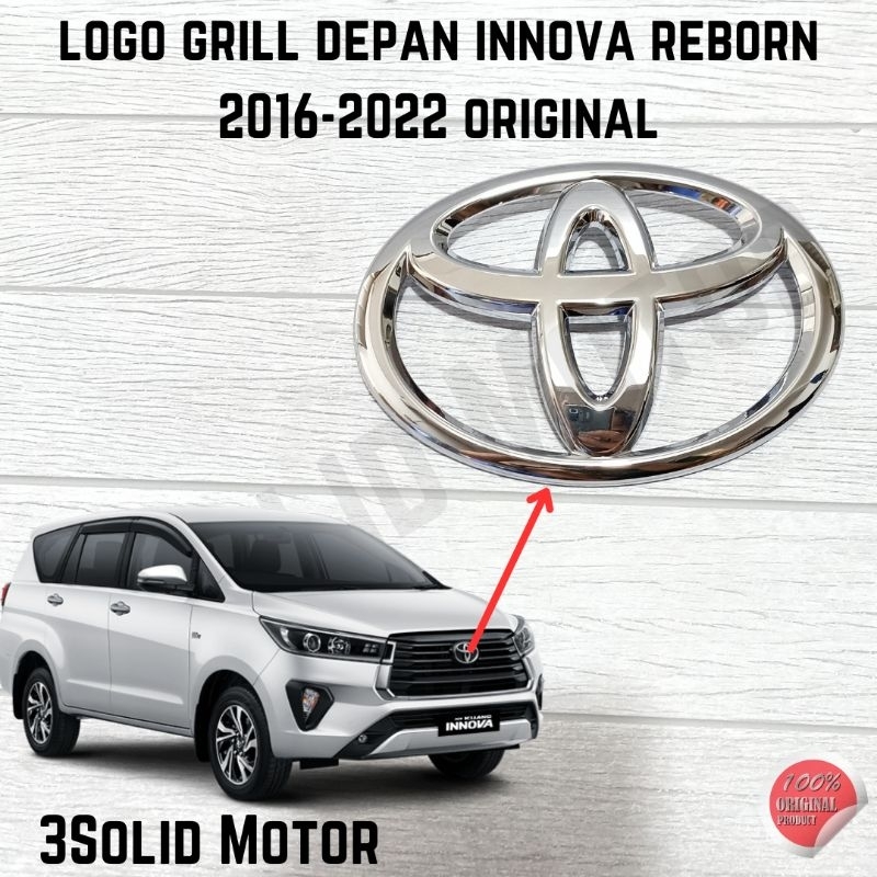 LOGO GRILL DEPAN INNOVA REBORN 2016-2022 ORIGINAL