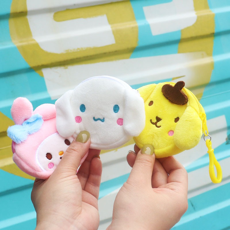 VANILLESHOP - DOMPET KOIN BULU KARAKTER IMPORT SANRIO