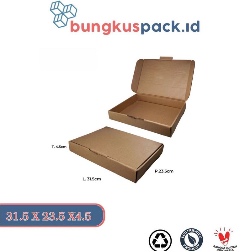 

KARDUS / BOX PIZZA Die Cut [31,5x23,5x4,5cm] /5pcs