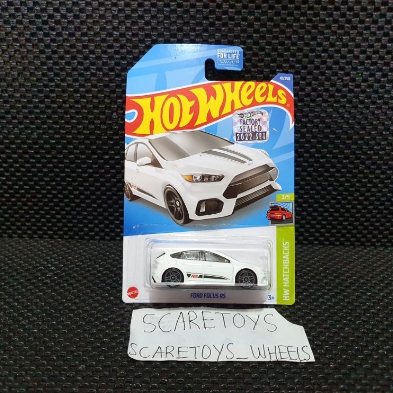 Hot Wheels Ford focus rs putih kroger exclusive recolor factory sealed 2022