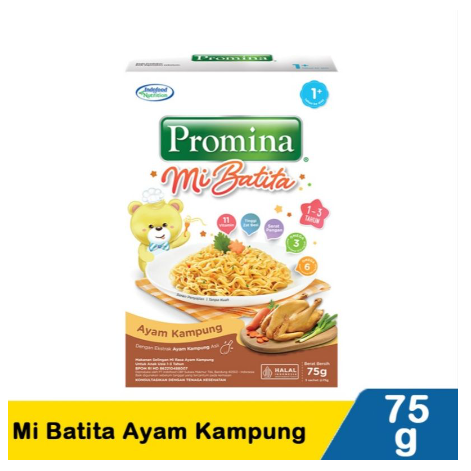 

Promina Mi Batita Mie Goreng Ayam Kampung 75gr/Mie Goreng makanan bayi
