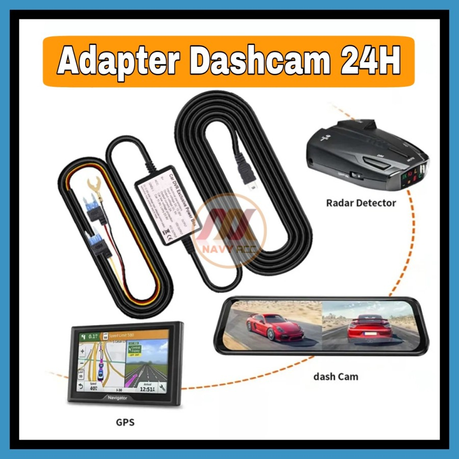 ADAPTOR KAMERA MOBIL CHARGER DASHCAM HARD WARE KIT 24H UNIVERSAL 2A