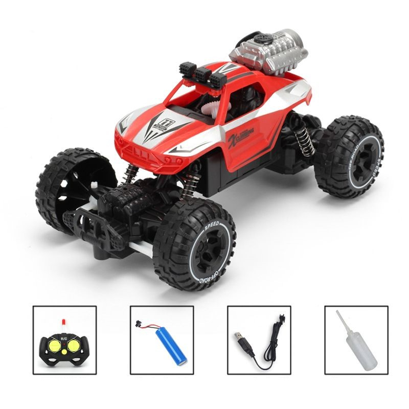 Mainan Anak RC SPRAY TYPE CLIMBING CAR 1:18 / 338-25A Remote Control Bisa Mengeluarkan Asap RC Car Spray