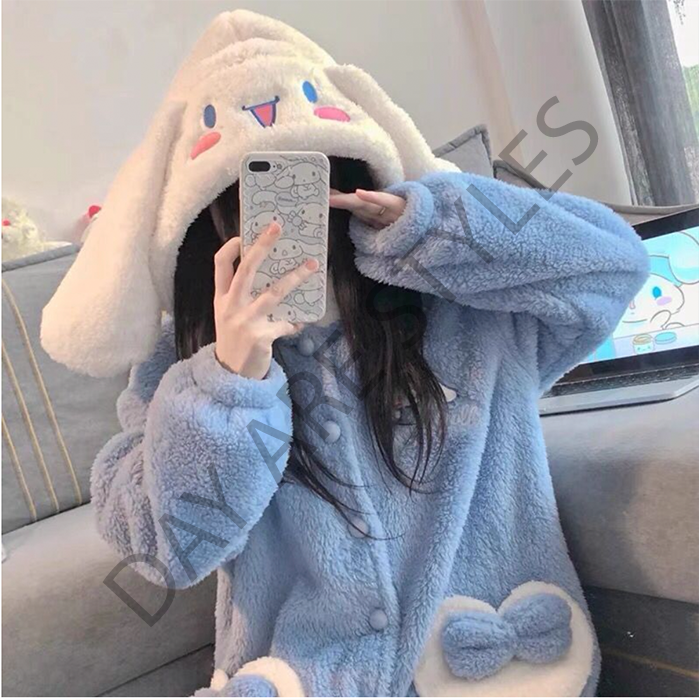 Baju kostum onesie cinnamon roll and melody kigurumi piyama cinamonroll piama melodi baju tidur cinnamonrol costume cinamonrol costum cinnamoroll cosplay cinnamonroll cinnamon rol cinamon roll cinamon rol custom costumes karakter