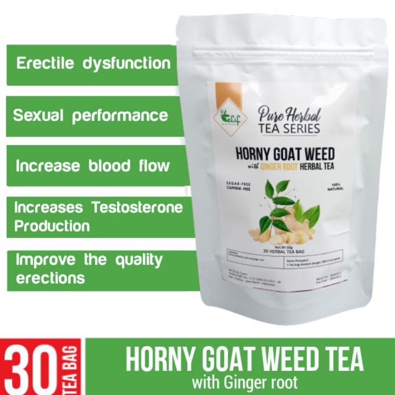 

ELIF TEA AND TISANE Epimediium Ginger Tea Botanical Infusions Tea Bag 30 Tea Bag