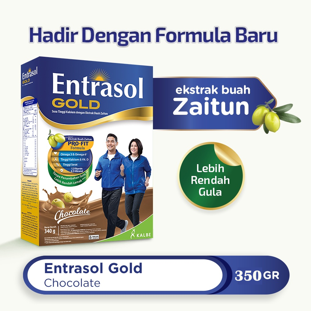 

ENTRASOL GOLD 340gr/580GR Plain Coklat/ Vanila