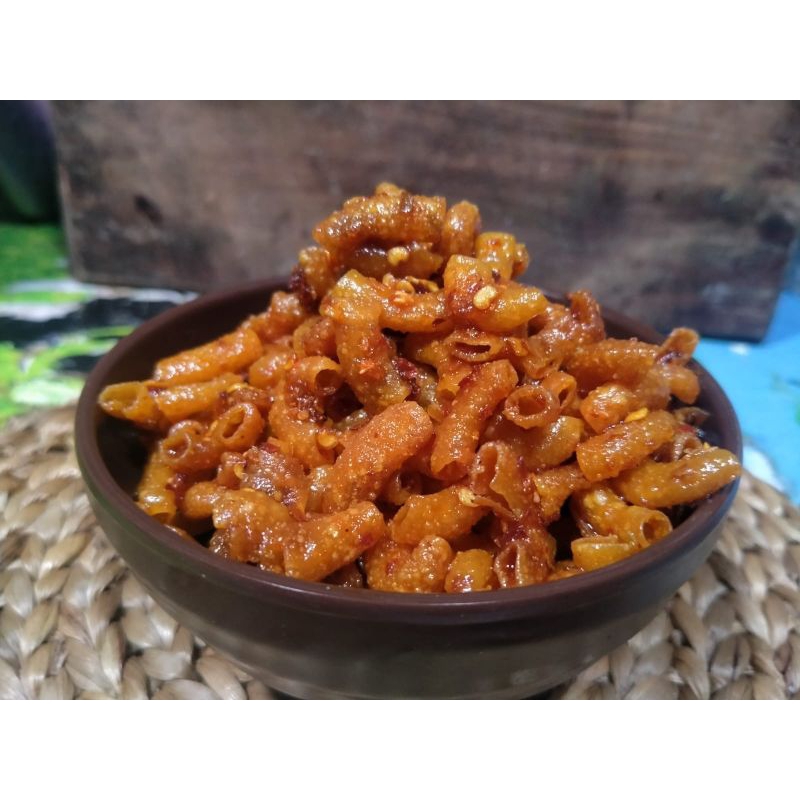 

Makaroni Pedas ,Original, gurih, renyah bantet