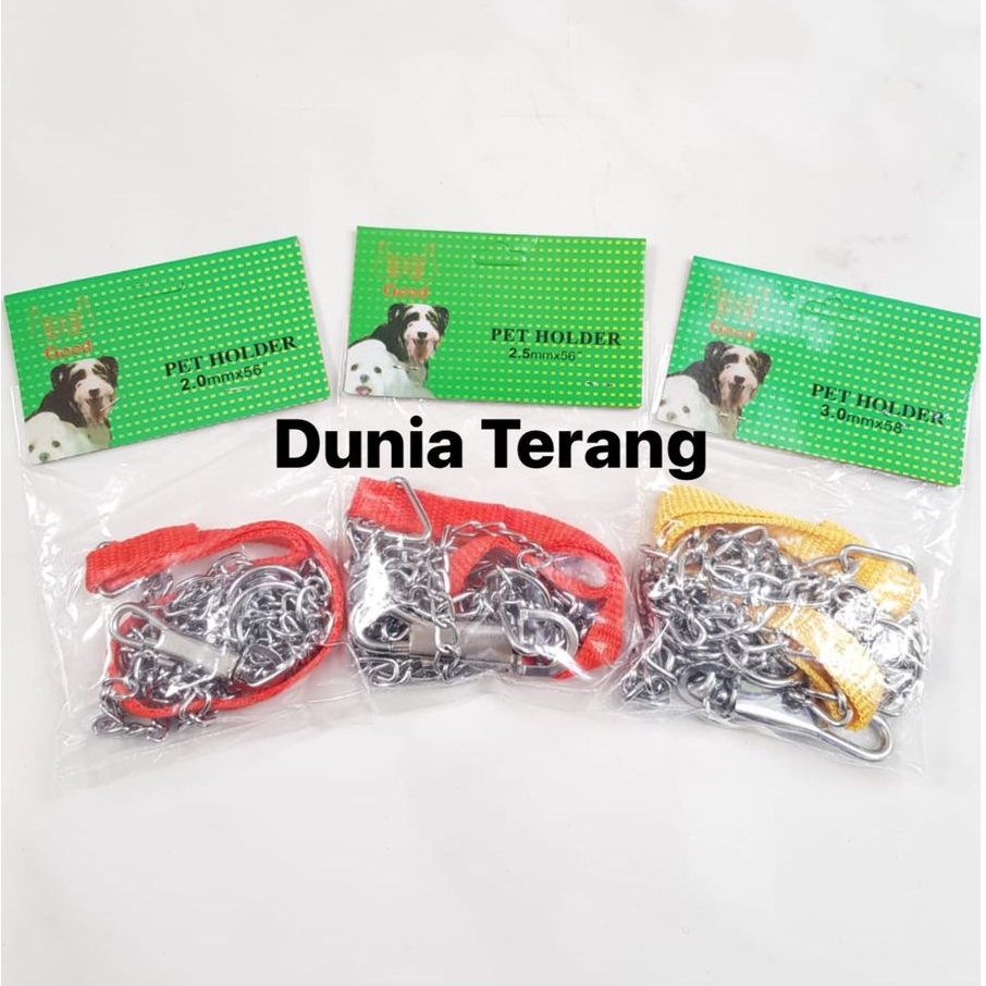 Rantai Rante Tali Anjing Kalep 3 mm GOOD - Kalung Tali Hewan 3mm - Rantai Monyet 3mm - Dog Chain 3mm Pet Chain Leash