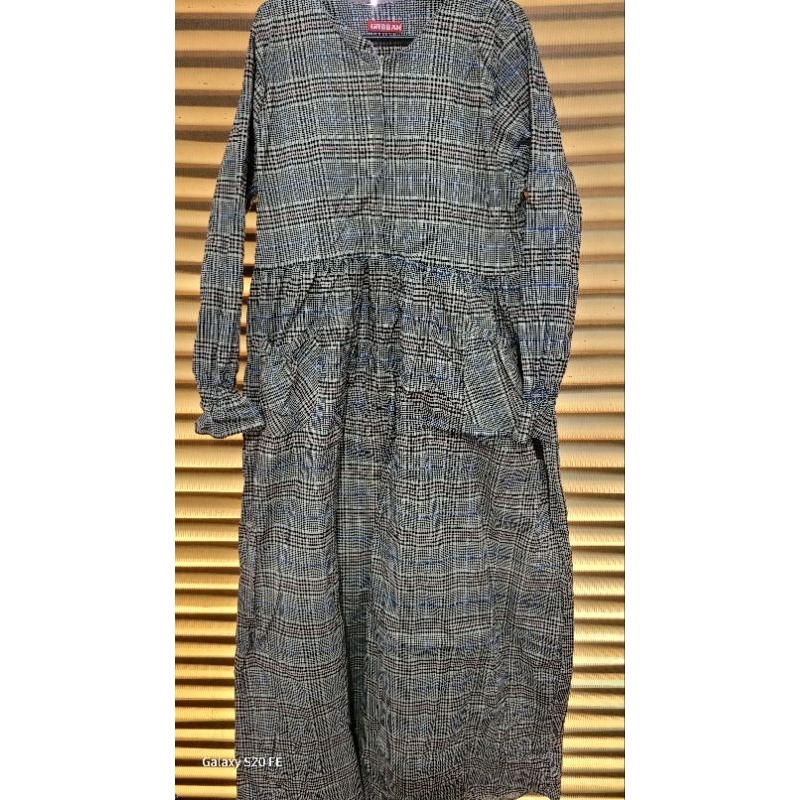 Preloved Houndstooth Gamis Dress