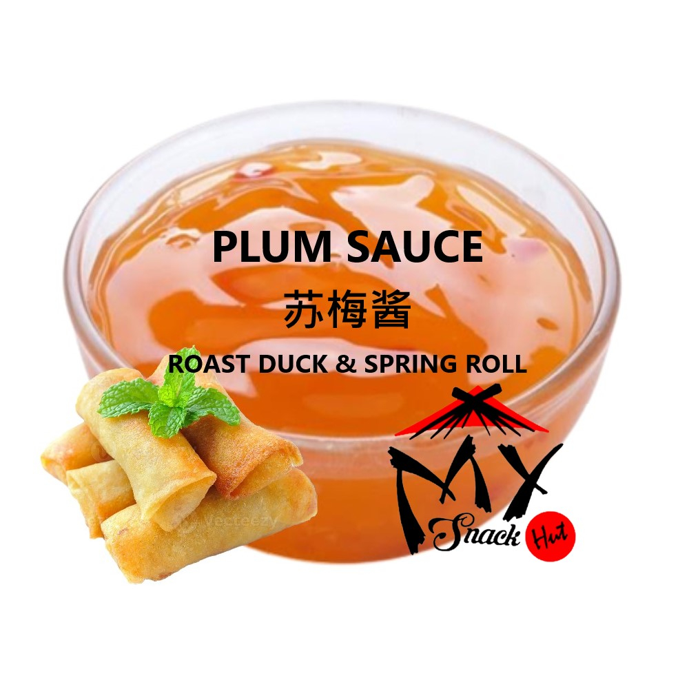 PLUM SAUCE - ORIENTAL CHINESE PLUMS PLAM DIPPING SAOS SAUS ROASTED DUCK SPRING EGG ROLL ROLLS HALAL