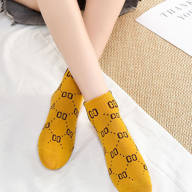 Kaos Kaki Wanita Import Kaos Kaki Semata Kaki Motif Short Socks Kaos Kaki Fashion Perempuan KK20