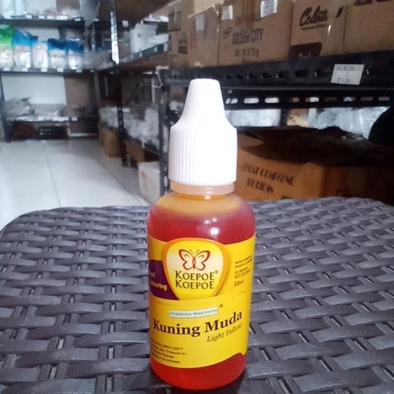 

koepoe koepoe pewarna kuning muda 30ml