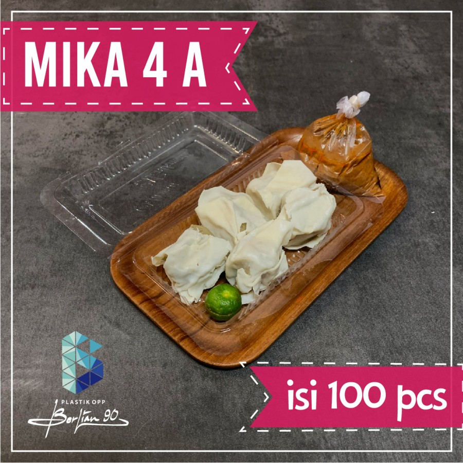 Mika Plastik Kue 4A Mika Jajanan Mika Kemasan Makanan 4A Isi 100 pcs