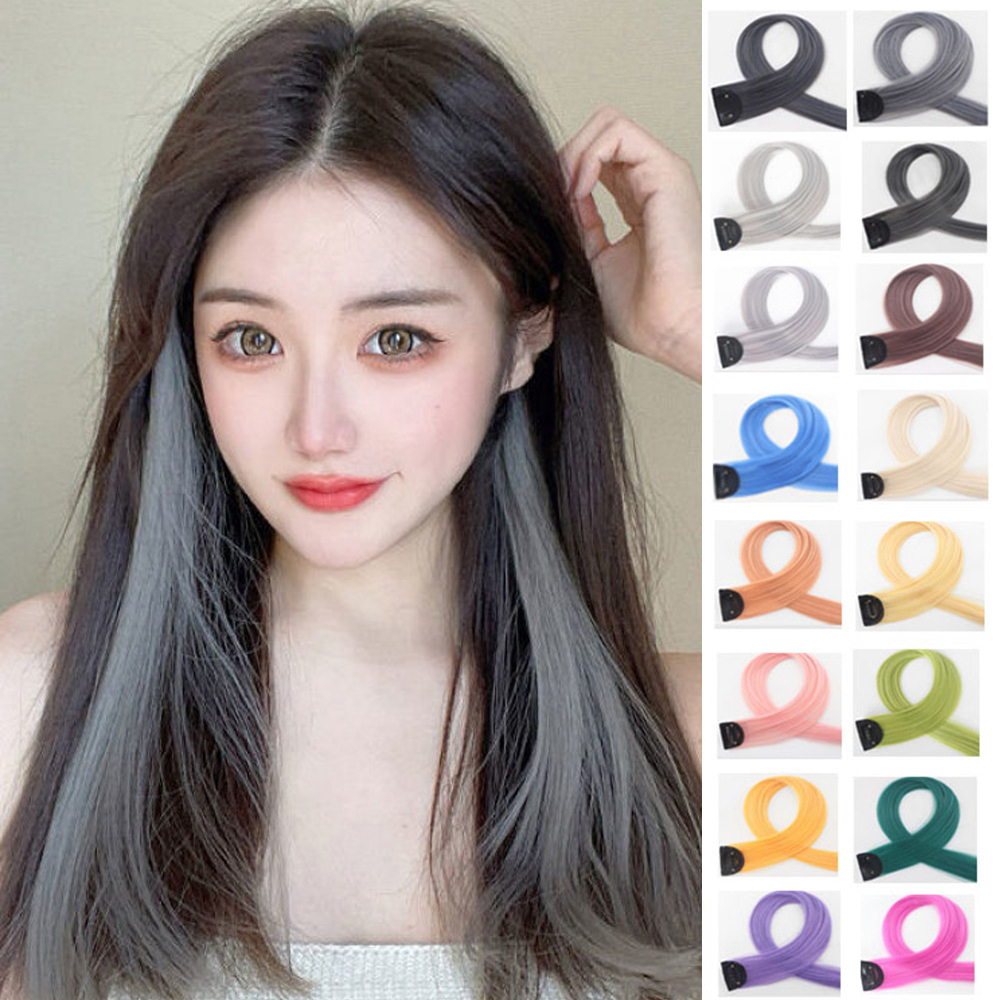 Wig Rambut Palsu Wanita Pemanjang Rambut Palsu Warna Jepit Aneka Desain - SG