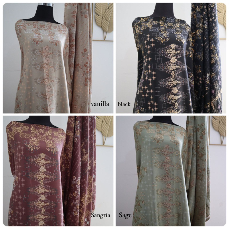 Bahan Kain Diorsilk Etnik / Etnic / bahan gamis sarimbit seragam / kain silk meteran murah / maxmara