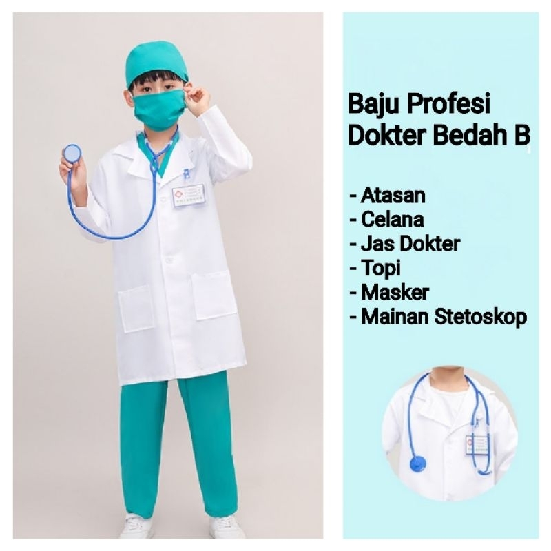 D2 Kostum Dokter Bedah Kostum Peran Surgeon Costume Role Play Cosplay