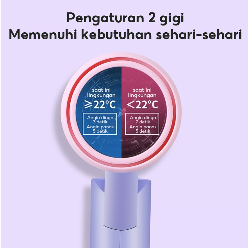 SHENAR HAIR DRYER PORTABLE PENGERING RAMBUT DAPAT DILIPAT MULTIFUNGSI QUICK DRYING