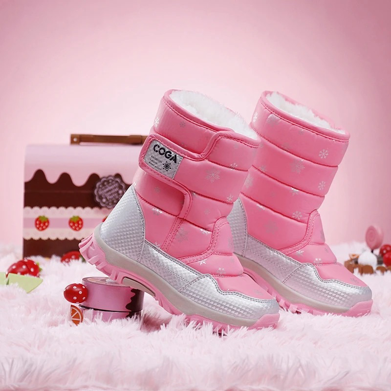 IMPORT MOLLAD Boots Kids Snow Sepatu Boots Anak Thermal Salju Winter Musim Dingin Waterproff anti air Korean Style