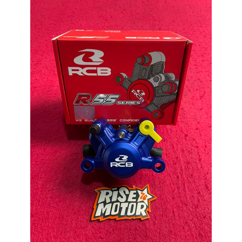 KALIPER RACING BOY RCB 2 PISTON BELAKANG BIRU