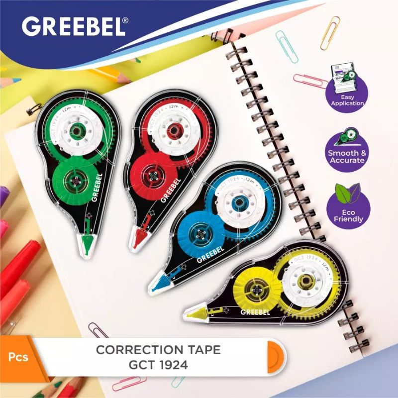 

Tipex Trondol GREEBEL Correction Tipex Tip X Tipe Ex Kertas Roll / CORRECTION TAPE