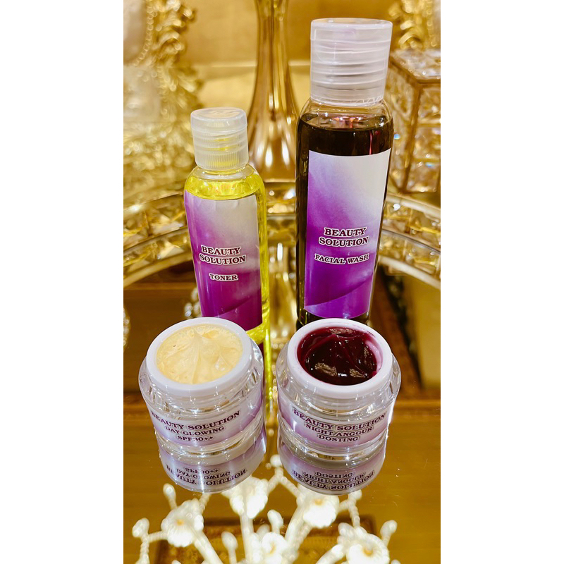 Cream malam anggur/dosting/pemutih wajah/pelicin/paket skincare