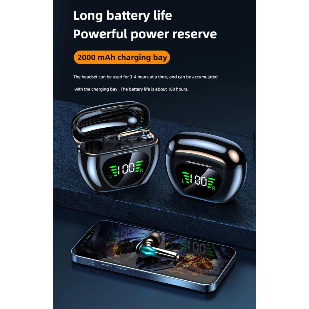 (NC) M29 TWS Headphone Bluetooth Stereo Tampilan LED Earphone Gaming Latensi Rendah Earbud Headset Kontrol Sentuh Nirkabel