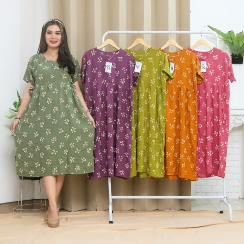 DASTER Cibi baju kancing depan / daster busui santai murah