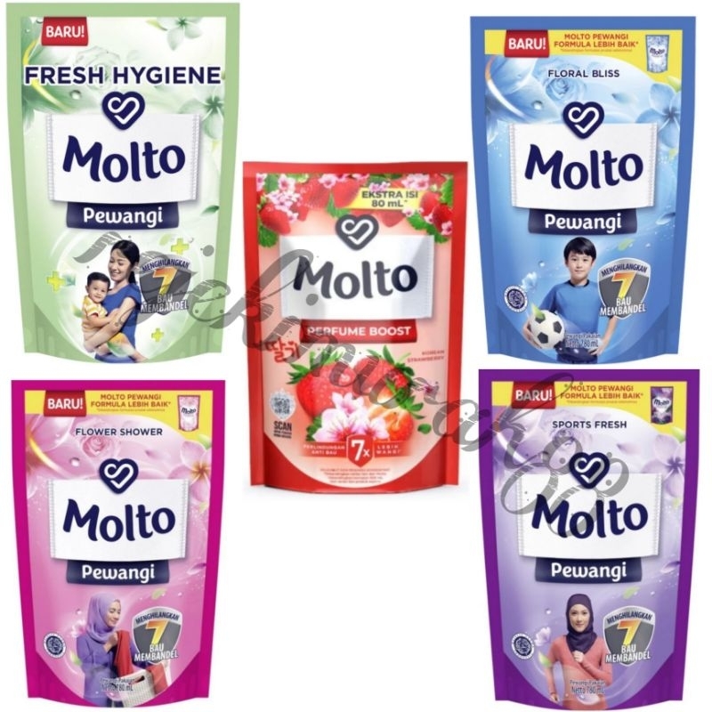 Molto Pelembut Pewangi Pakaian Korean Strawberry 680Ml