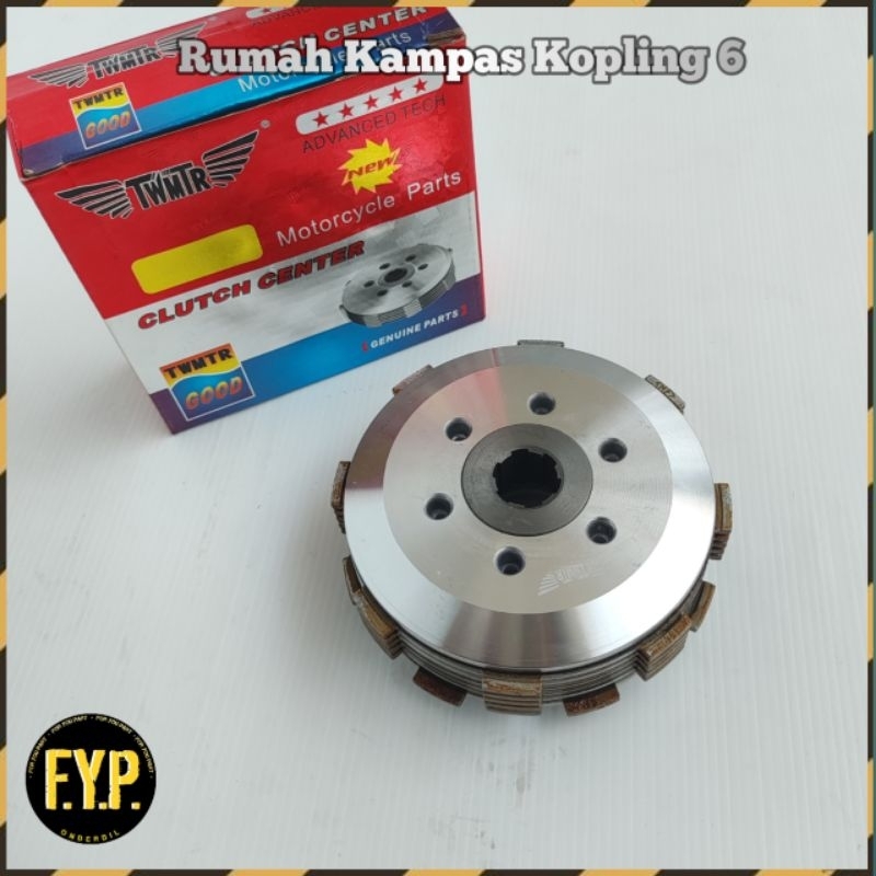 Rumah Kampas Kopling Isi 6 Clutch House 6 Lubang Viar Karya Jialing Motor Roda 3 Tiga