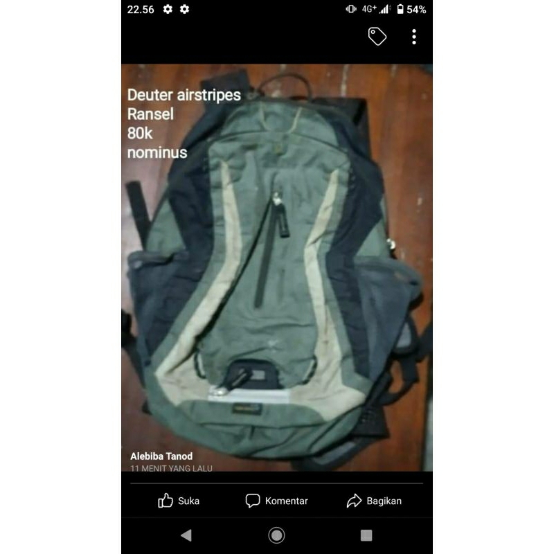 tas outbound deuter kondisi bekas