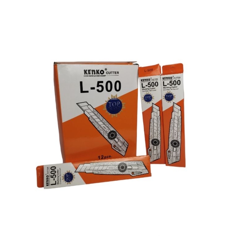 

Pisau Cutter KENKO L-500 Original 12pcs grosir
