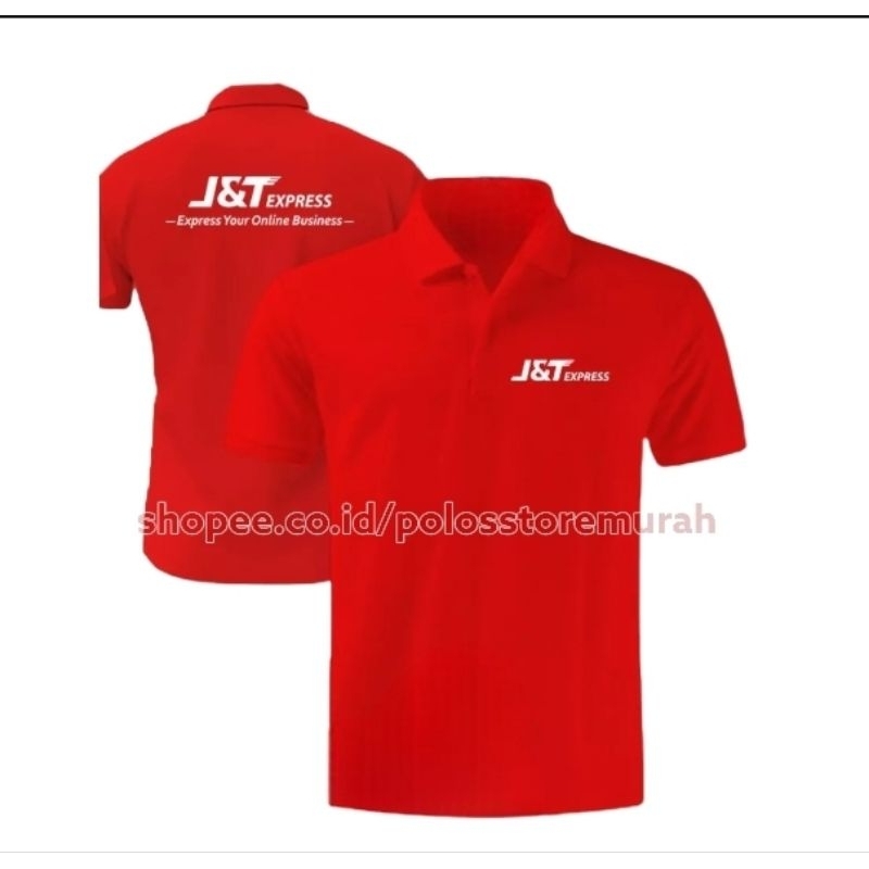 kaos Poloshirt JNT-Express Premium Distro Pria Wanita Polo Kerah Seragam Keren Cewek Cowok