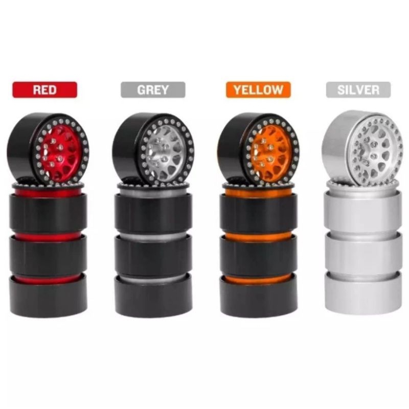 Metal Velg Beadlock 1.9 Rc Axial Scx10 ii RGT Traxxas Trx4 Rc4wd Rc 1/10