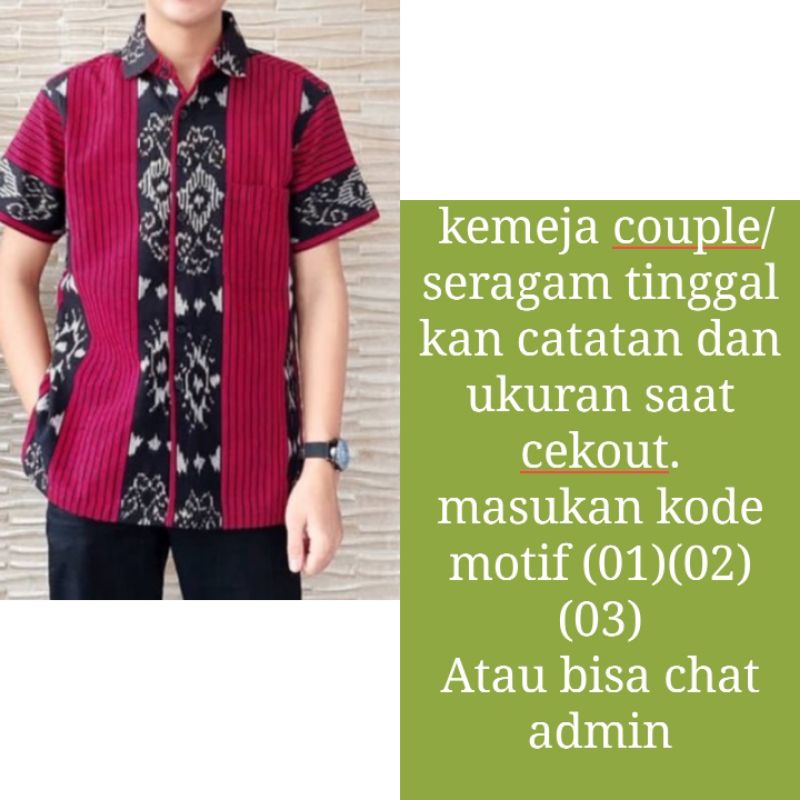 DRESS WIRU TENUN RAMPEL, COUPLE KEMEJA BAJU DRESS PESTA