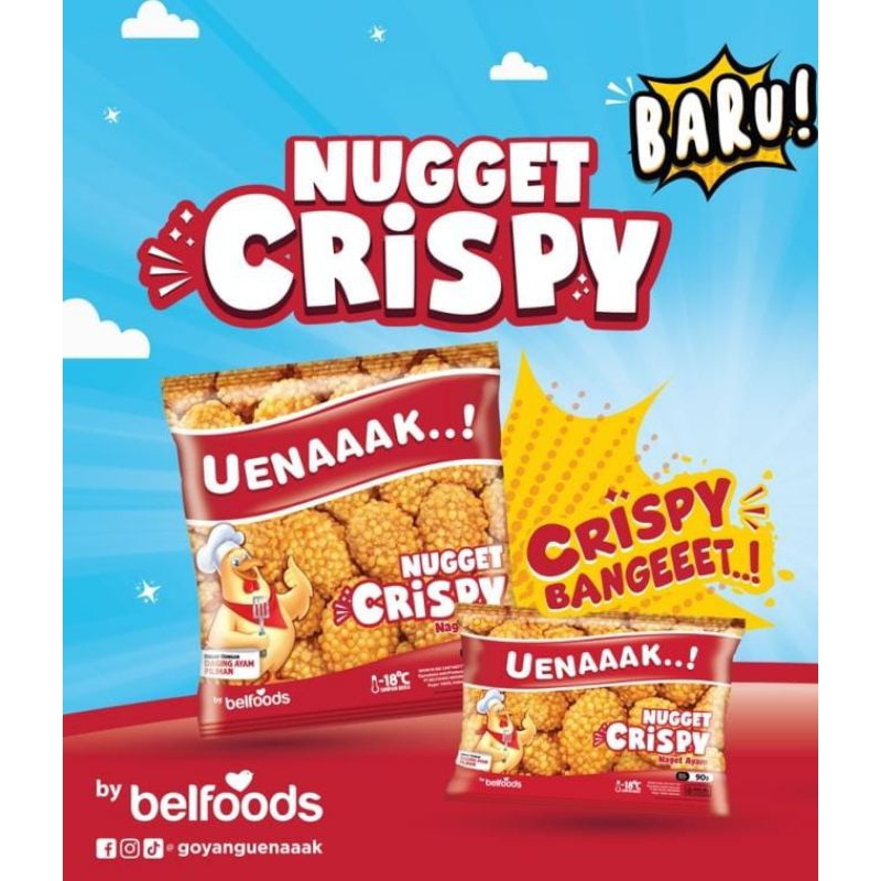 

Belfoods Uenak Nugget crispy 265 gram - Naget ayam Crunchy